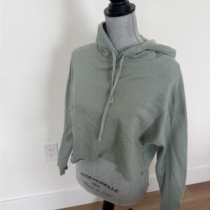 Bella Canvas Sage Green Cropped Hoodie